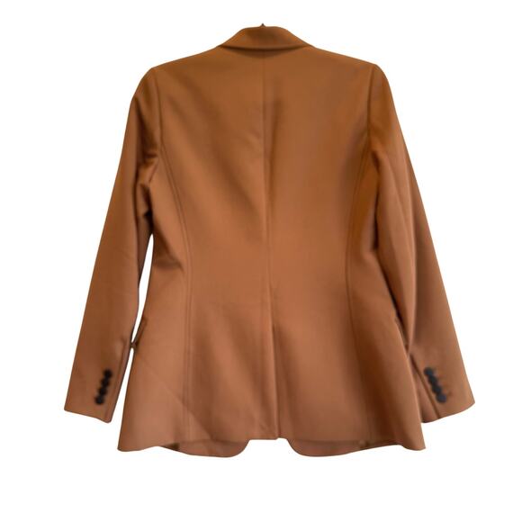 Tahari Women’s Blazer Jacket Brown One Button Tailored Size 6 NWT fall preppy - Picture 2 of 6